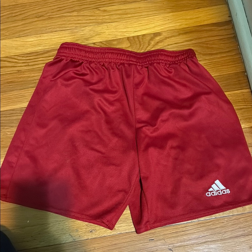 Adidas Red Athletic Performance Shorts